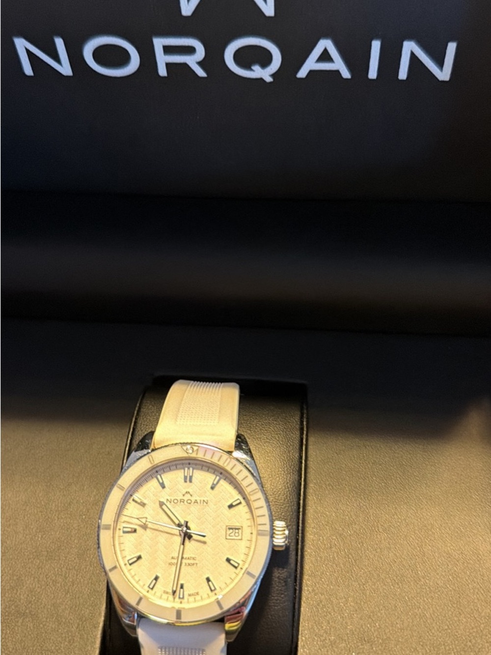 Women’s white Norquain Dial Sport Watch with white Strap